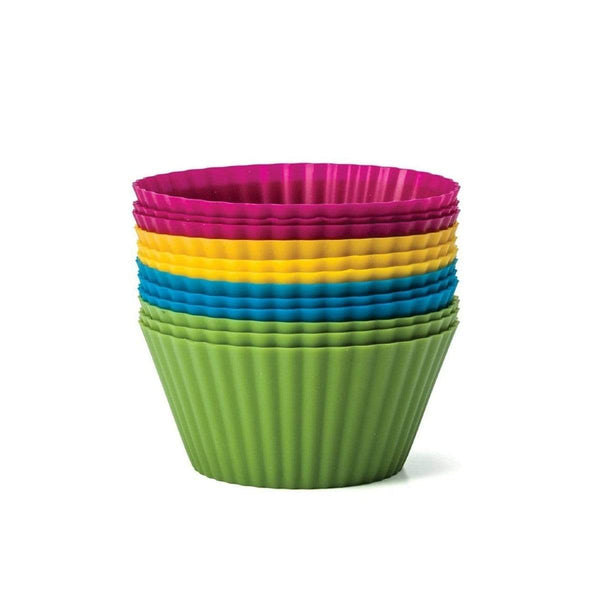 AussieSuperStore Homeware Supplies Reusable Washable Flexible Silicone Cupcake Moulds Reusable Washable Flexible Silicone Cupcake Moulds | Bakeware utensils CBRNDSILCUPCAKMLDSX12